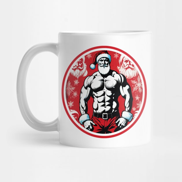 Bodybuilder Santa Claus by muscle